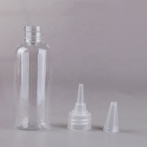 Empty 5ml to 500ml clear Plastic Hair Oil Squeeze Applicator Packaging <b>Bottle</b> With Twist-open <b>Dispensing</b> Cap - Product Image 4