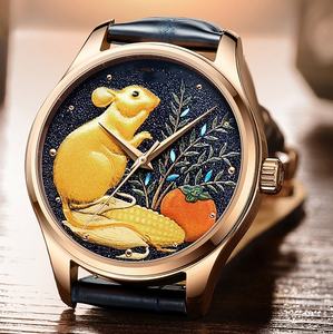 Montres personnalisées à mouvement mécanique à cadran <span class=keywords><strong>serpent</strong></span> ou souris Cadrans <span class=keywords><strong>serpent</strong></span> magistralement conçus Libérez la grâce des serpents - Product Image 3