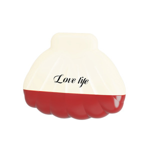 Shell Shaped <b>Lint</b> <b>Roller</b> Washable Portable For Clothes Pet Hair Remover Red And Milky White - Product Image 4