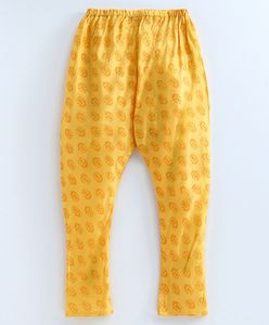 Conjunto de Kurta y Pijama para Niños con Chaqueta Estampada Floral, Traje Tradicional Infantil (6 Meses - 14 Años) - Product Image 4