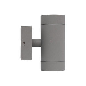 โคมไฟติดผนังภายนอก IP54 สีเทา 2xGU10 MX 8w เหมาะสำหรับการให้แสงสว่างในสวน ระเบียง และผนังอาคาร ทนทานต่อสภาพอากาศ - Product Image 2