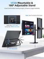 Écran portable USB 15,6 pouces à écran tactile de précision 10 points, résolution 1920x1080, fréquence de rafraîchissement 60 Hz, sans latence, 10 points