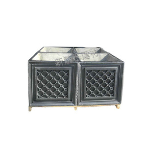 Nuevo Jardinero de Hormigón GRC Magic Stone, Color Negro, Estilo Chino, Tamaño Personalizado, Maceta de Pie para Flores - Product Image 2