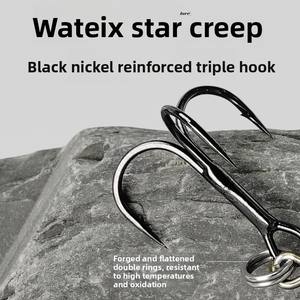 Noir ABS vague d'eau ramper leurre crochets Surface bruit flottant carpe perche basse imprimé Condition Poppers pour poisson d'eau salée - Product Image 4