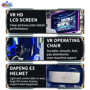 Silla de Realidad Virtual Inmersiva de un Solo Asiento, Fácil Instalación, Simulador de Silla Dinámica de 360 Grados para Zona de Juegos Interior - Product Image 6