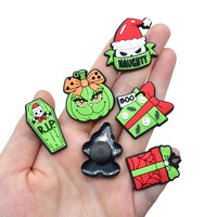 Adornos para Zapatos de Navidad: Calabaza de Halloween, Ataúd, Gorro de Navidad, Decoración para Zapatos, Regalo de Navidad, Guirnalda, Adornos para Zuecos