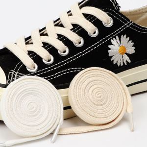 Cordones Clásicos Retro de Lona de Doble Tejido, Cordones Planos de Algodón Unisex, Cordones Sólidos para Deportes Casuales, Diseño Grueso - Product Image 3