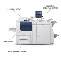 Presse de production monochrome D136 reconditionnée, 95 ppm, copieur noir et blanc A3, machine d'impression laser d'occasion avec couverture bleue