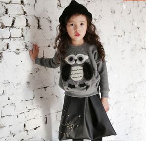 Sudadera Infantil Personalizada con Estampado de Búho, para Niña, sin Capucha, Ecológica, de Poliéster/Algodón, Hecha en China - Product Image 2