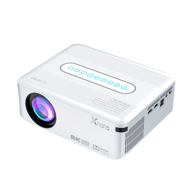 XNANO White X1 Projector Home LED Portable Smart Wireless Screen Projection Cinema Video 8K Projector