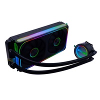 Ventilateur de refroidissement ARGB intégré Manmu 240 pour châssis d'ordinateur, refroidisseur de processeur, radiateur, ventilateur de boîtier de jeu coloré, réversible