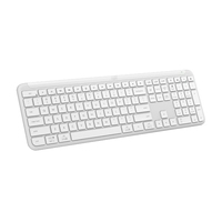 Logi-tech K950 Clavier mince sans fil Touche personnalisée silencieuse Clavier de bureau à domicile portable léger