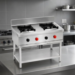 Table de cuisson au gaz commerciale AFS Equipments à quatre brûleurs, en acier inoxydable, 36 pouces, autoportante, robuste, avec brûleurs en fonte, électronique - Product Image 2