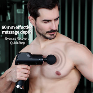 Hochwertige handgeführte professionelle <span class=keywords><strong>8</strong></span>-Kopf-Massagegerät Körper-Muskel-Massage elektrische Faszienpistole - Product Image 2