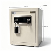 Caja Fuerte de Acero Laminado en Frío de 45 cm, con Alarma Antirrobo, Cerradura Digital Electrónica, para Hogar/Oficina/Hotel, Personalizable