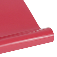 Rouleau de vinyle adhésif brillant rouge 1,22x50M, film de découpe couleur finition brillante compatible avec les machines de découpe (plotter) pour le bureau - Vente en gros