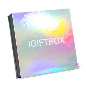 Boîte d'emballage de parfum de luxe en matériau holographique magnétique rigide écologique en gros avec <span class=keywords><strong>insert</strong></span> en éponge - Product Image 5