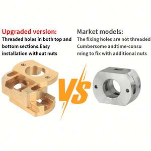 Accouplement Oldham T8 Coupleur à vis Axe Z Vis à plomb en laiton 8mm Lit chaud pour pièces d'imprimante 3D Ender 3 V2 CR10 <span class=keywords><strong>CR10S</strong></span> <span class=keywords><strong>Pro</strong></span> - Product Image 2