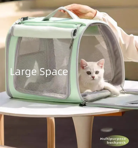 Grande spazio comodo tapparelle per animali domestici traspirante stoffa per bambola borsa a tracolla cerniera per gatti che vanno a borsetta - Product Image 4