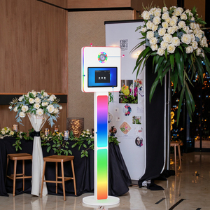 Giá tốt nhất 15.6 inch Selfie Photo Booth cho đám cưới Tương thích với DSLR SLR máy ảnh Tính năng RGB ánh sáng đứng và máy in - Product Image 6
