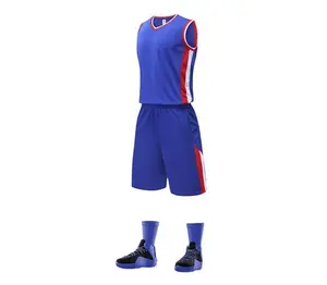 Camiseta de baloncesto reversible para adultos y niños, conjunto de uniforme deportivo personalizado