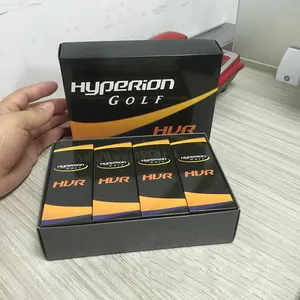 GAMEN Manufacturer kotak hadiah bola Golf, bola Golf uretan lengan PU bola tiga potong