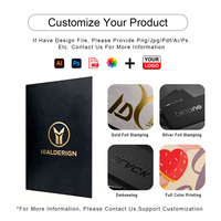 Carpetas de Papel Ecológicas con Bolsillos, Impresión Personalizada de Marca, Carpetas de Presentación A4 A5 para Oficina, Empresa, Negocios, con Logotipo