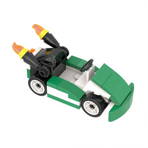 เลกูโอโก ชุดตัวต่อสร้างสรรค์ มาริโอ คาร์ท (สีเขียว) รุ่น MOOXI MOC1220 ของเล่นฟิกเกอร์อนิเมะ ตัวต่อและของเล่นประกอบโมเดล ตุ๊กตา - Product Image 4