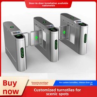 Système de portail battant intelligent bidirectionnel en acier inoxydable et verre organique, verrouillable, avec inverseur de sens de déplacement, pour gymnases, aires de jeux et sites touristiques