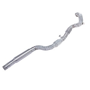Compatible avec AUDI Q3 Sportback 45TFSI 4WD 2019-2023, tuyau avant droit en acier inoxydable sport et collecteur d'échappement sans catalyseur. - Product Image 4