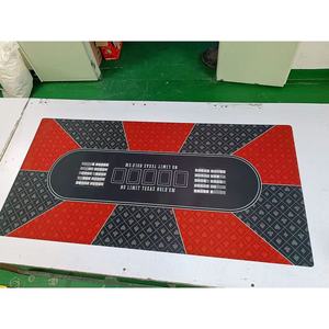 Tigerwings usine Offre Spéciale nouveau Oem vert jouant feutre Poker carte à collectionner tapis de jeu en daim jeu de cartes tapis de jeu personnalisé - Product Image 1