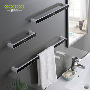 Ecoco Towel Rack Suction Mounted ABS Minimalist Design For Bathroom - Product Image 1