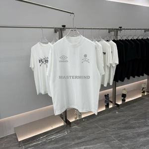 เสื้อยืดโอเวอร์ไซส์ Mastermind x Umbro ลายหัวกะโหลก ผู้ชาย วินเทจ สีขาว ผ้าฝ้าย สตรีทแวร์ ลำลอง ฮาราจูกุ ฮิปฮอป แขนสั้น - Product Image 3