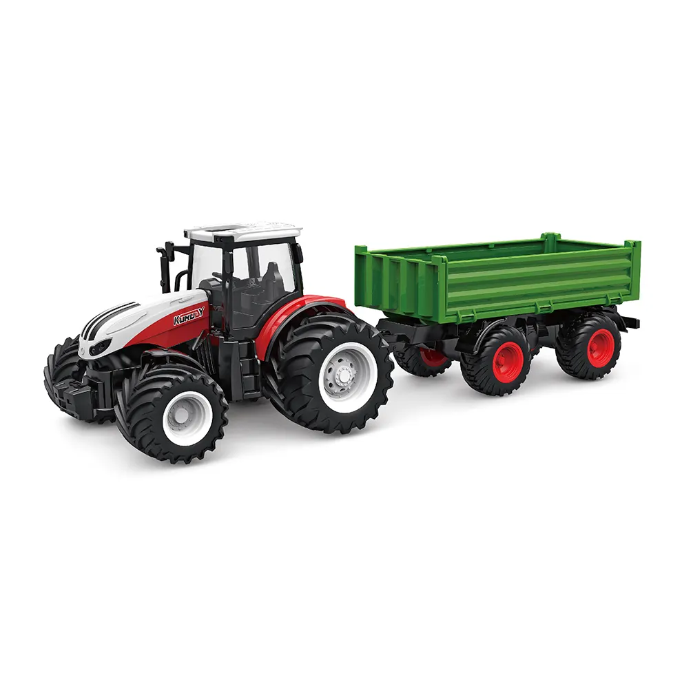 1/24 Schaal 6 Ch 2.4G Afstandsbediening Landbouw Auto Transport Trailer Vrachtwagen Rc Tractor Te Koop