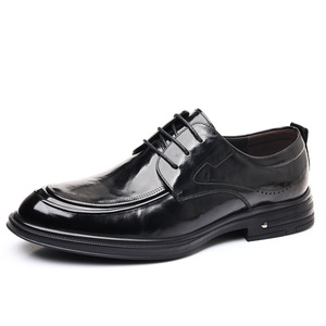 Zapatos Oxford de Hombre Elegantes y Casuales de Negocios, de Piel Auténtica, con Cordones, Punta en Pico, Antideslizantes - Product Image 5