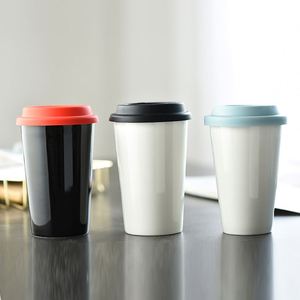 Custom Wholesale 12Oz 350Ml Car Holder Double Wall Unique to Go Travel <b>Tumbler</b> Coffee Mug With Lid - Product Image 2