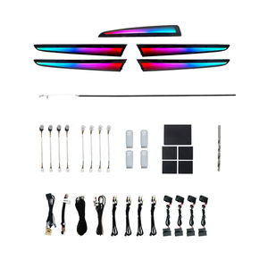 Kit d'éclairage d'ambiance 64 couleurs pour Audi Q5 2010 à 2017 - Éclairage LED intérieur, tableau de bord, garnitures de portes - Product Image 1