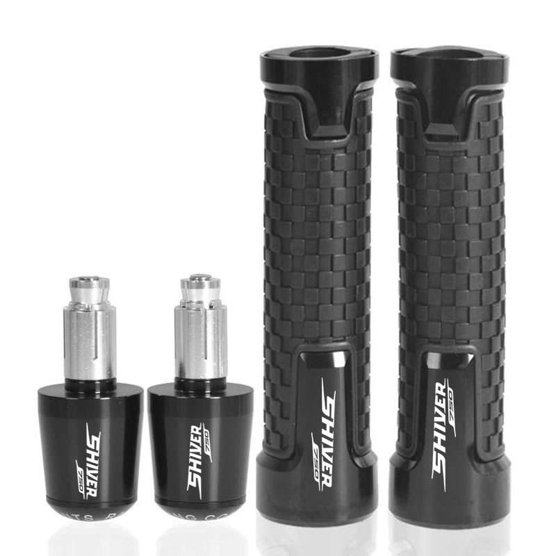 Free Laser logo Motorcycle Accessories Handle Grip Handlebar Hand Grips bar  Ends Two in One Kits for Aprilia Shiver 750 900