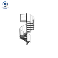 Escalier en colimaçon compact Prima Escalier en colimaçon personnalisé pour petites maisons peu encombrantes