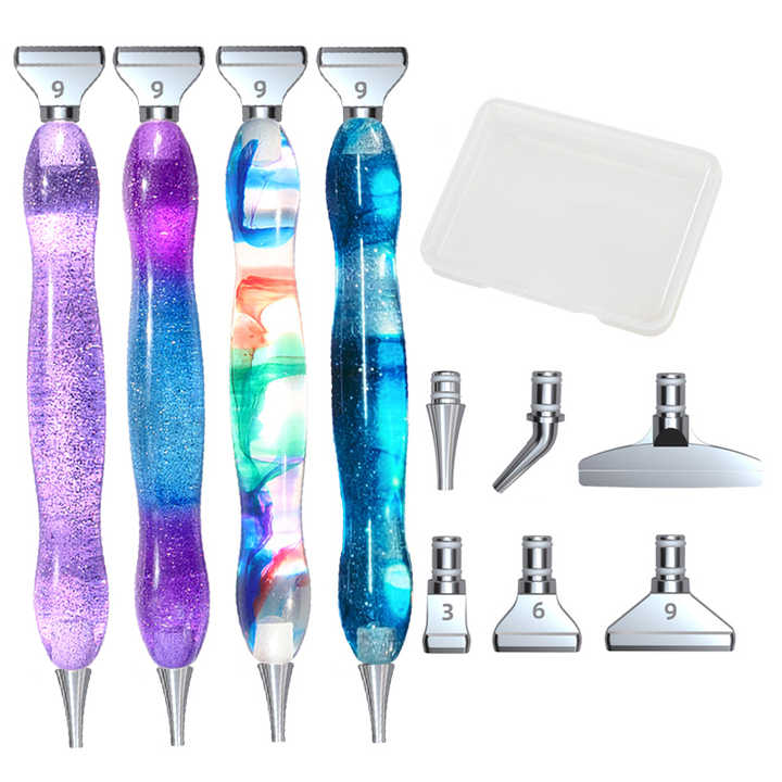 Stylo Peinture Diamant Stylo De Peinture Diamant 5D, 1 Pièce, Nouveau, Paillettes, Points De Perçage, Broderie, Point Stylo Pour Diamond Painting
