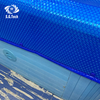Couronne d'eau Fabricant de couverture de piscine de sécurité personnalisée Couverture de piscine à bulles en PE Léger Irrégulier Personnalisé Adulte et Enfant Disponible