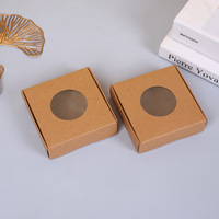 Petite boîte à biscuits de luxe personnalisée, style italien, expédition kraft, séparateurs de fenêtre, gaufrage, stratification mate, caractéristiques écologiques