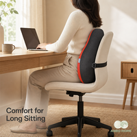 Coussin lombaire en mousse à mémoire de forme pour chaise de bureau, oreiller dorsal réglable, soulagement de la sciatique, tissé, écologique, magnétique, lavable