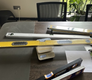 Tùy chỉnh chiều dài 90 180 cố định bong bóng và có thể điều chỉnh bong bóng chất lượng cao nam châm Mức độ tinh thần với ba lọ - Product Image 5