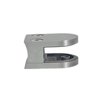 Pince à verre sans cadre pince ronde en acier inoxydable pince à verre plat support support fenêtre balustrade matériel d'escalier
