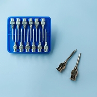 Aguja Tubular de Acero Inoxidable Reutilizable de Alta Calidad, Calibre 18, para Diagnóstico Veterinario e Inyección
