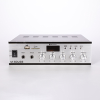 Amplificateur JBHKJ M-60USB 60W 70V/100V 4-16 Ohms à Tension Constante, Câblé, 2 Entrées Micro, Contrôle des Basses et des Aigus, Garantie 1 An