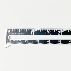 مصنع معدات أصلية لمساطر الخياطة والأدوات الحياكة المصنوعة من الألومنيوم بطول 6 بوصات و12 سم (فضي/أسود) - Product Image 5