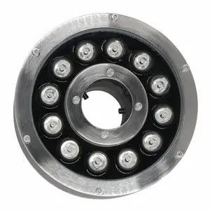 IP68 Die Casting Aluminum waterproof ac12v 6w 9w 12w 18w ring lamp led fountain light for underwater