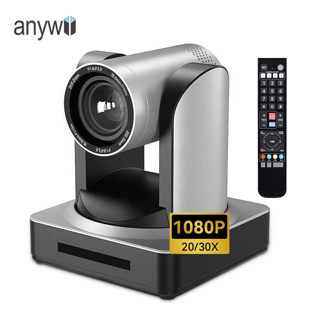 Anywii 20x Full HD 1080P 60fps PTZ Camera with 20x Optical Zoom USB3.0 POE NDI Support for Video Conference